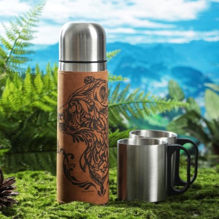 Set "Hunting - Brave", a thermos 500 ml, a mug 2 pcs-1