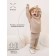 Knitted children's knitted Amarobaby Noodles, height 86 cm, beige color