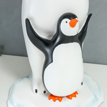 Souvenir Polystone stand "White Bear and Penguin" 69x26x32 cm-6