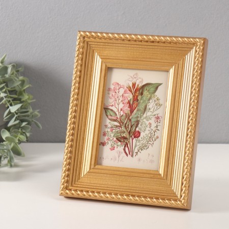 Photo frame MDF 10x15 cm "Illusion" gold 2.8x18.7x23.7 cm-1