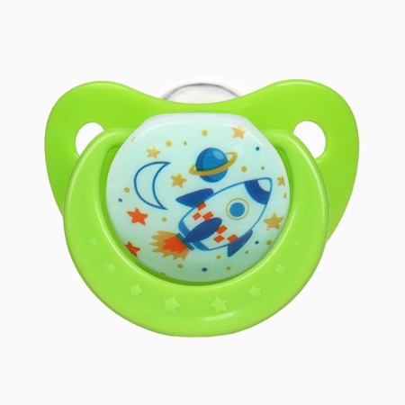 Dummy orthodontist., With a cap and a holder, from 0 months, the color is green / blue-4