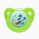 Dummy orthodontist., With a cap and a holder, from 0 months, the color is green / blue