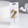 A candle for a cake on a “line” skewer, 5.5 cm, number “2”, gold