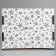 Box a gift team with a window, packaging, "stars", white, 27x10x21 cm