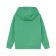 Hood with a hood for a boy, height 128 cm, green color