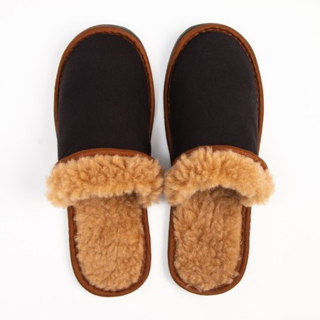 Male slippers, black color, size 44-1