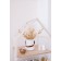 Vase for Flowers LADOOM "Vedera", 2.8 l, 18 × 16.5 × 14 cm, white color