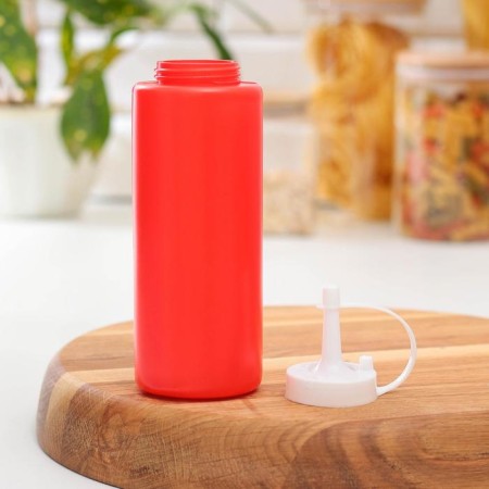Sauce capacity, 400 ml, 6 × 19 cm, red color-2