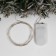 Garland "thread" 1 m dew, ip20, silver thread, 10 LED, glow warm white, CR2032x2
