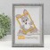 Photo frame Plastic "Vintage" 15x21 cm, frosty silver