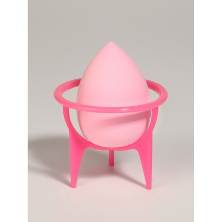 Sponge d/makeup drop 6*8cm with a layer stand latex pink pink qf