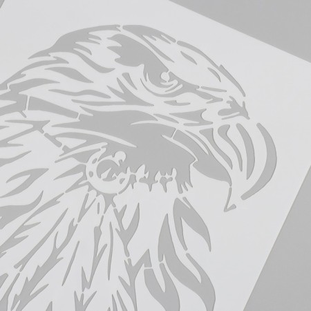 Plastic stencil "Eagle" 21x29.7 cm-2