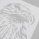 Plastic stencil "Eagle" 21x29.7 cm