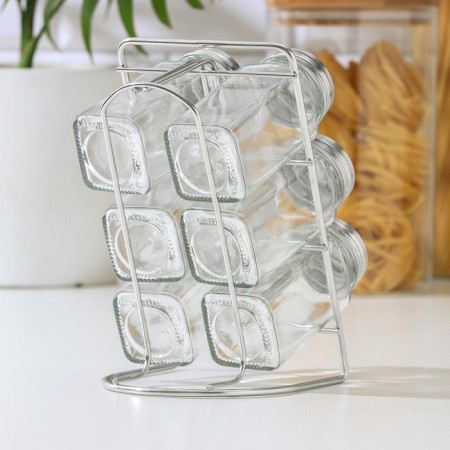 Set for spices on the stand "Leshenka", capacity, 4.5 × 10.5 cm, 6 pcs-6