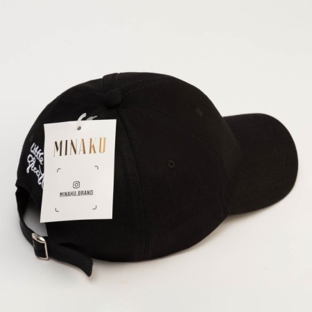 Women's cap Minaku "Love" Black color, rr 56-58-5