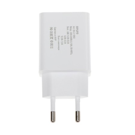 EXPLOYD EX-Z-1362, 1 USB, 3 A, QC 3.0, Lightning, 1 m, white.-3