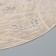 Serving napkin on the table "Leaves", d = 38 cm, beige color