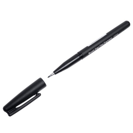 Pentel Brush Sign Pen Pigment, 1.1 - 2.2 mm, black ink black-5