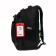 School backpack, 40 x 25 x 22 cm, Grizzly, ergonomic back, laptop department, black