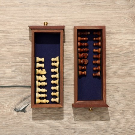 Checking chess with drawers, board 20x20 cm, shisham tree-8
