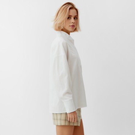 Women's shirt minku: Cotton Collection Color White, rr 42-44-2