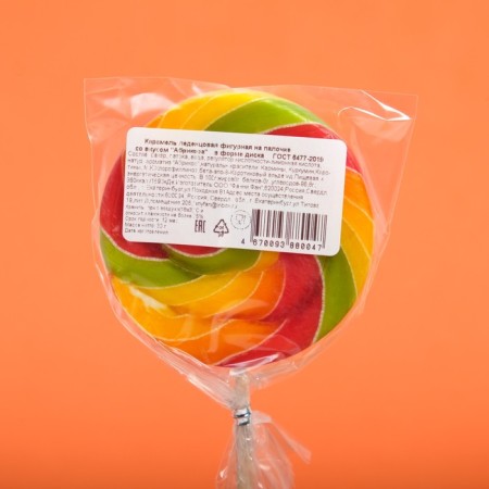 Caramel Lollice disk, with tastes apricot, tutti-freight, gooseberries, 30 g-4