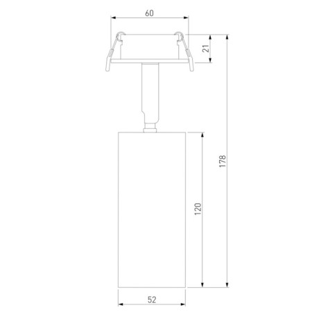 Lamp ceiling Elektrostandard, Diffe Led 10 W, 52x52x185 mm, IP20, white, black color-2