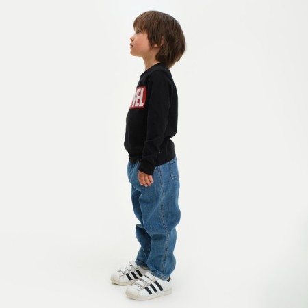 Marvel long sleeve T-shirt, height 122-128, black-1