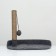 A bed with a cloth "Pijon", felt, oval, 55 x 36 x 47 cm, jute, dark gray