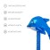 Toy inflatable hammer "Dolphin", with sound, 40 cm, color mix