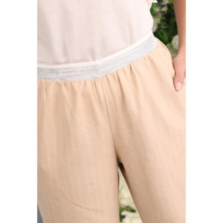 Female trousers, size 48, beige color-6