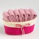 Set of terry decorative napkins Ethel, 30x30cm-6pcs, pink color, 100% cotton