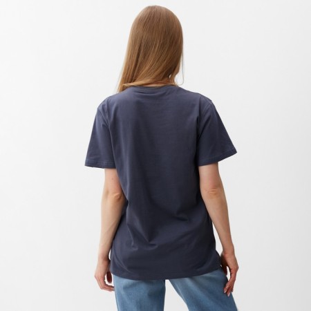 Women's T-shirt, dark gray color, size 48-2