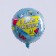 Shard foil circle 18 "Happy Birthday. Disco, with a substrate