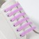 A set of shoes for shoes, 6 pcs, silicone, flat, glowing in the dark, 13 mm, 9 cm, lilac color