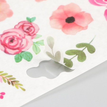 Stick paper "Fragrant flowers" set of 6 sheets 18.6x10 cm-5
