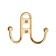 Hook furniture tundra TKD017, two -rod, gold, 4 pcs TMP