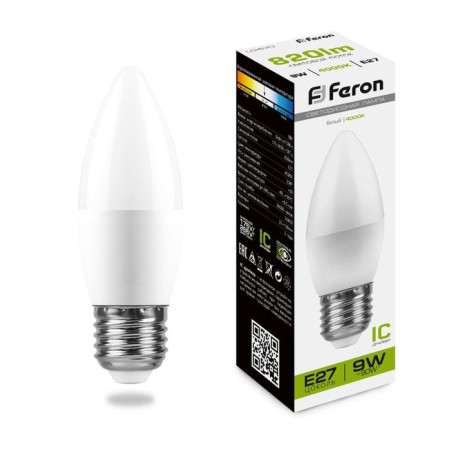 LED LED Feron, Candle, E27, 9 W, 230 V, 4000 K