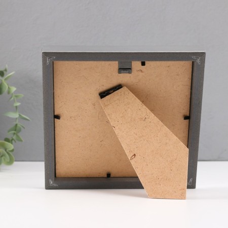 Photo frame Plastic "Gallery" 15x15 cm silver (plastic screen)-2