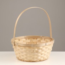 Wicker basket, 26x12/30 cm, bamboo