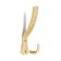 Hook furniture tundra TKT001, three -rod, matte gold