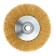 Matrix Ushm brush, d = 125 mm, M14, "plate", twisted wire, high -carbon steel