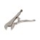Hand tundra clamp, reinforced, flat capture, with a latch, 250 mm