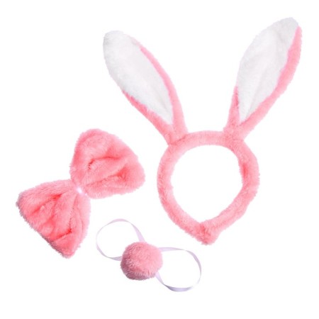 Carnival set "Bunny", 3 objects: rim, butterfly, tail