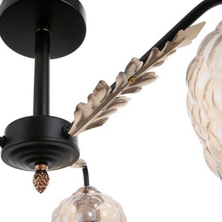 Small chandelier 3x60W E27, black 59x59x30 cm-3