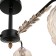 Small chandelier 3x60W E27, black 59x59x30 cm
