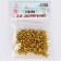 Bells for needlework, set of 100 pcs., Size 1 pc. - 0.6 cm, golden color