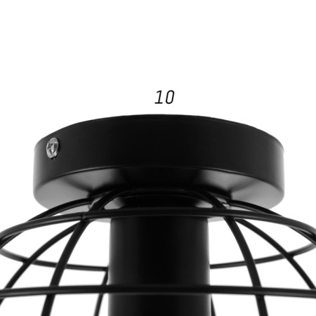 Nola chandelier 1x60W E27 Black 18x18x14 cm Bayerlux-3