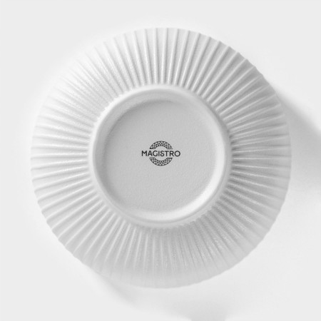 Porcelain bowl magistro line, 1.3 l, d = 17.5 cm, white color-3