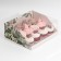 Confectionery box with PVC lid, packaging, "flowers", 25 x 22.5 x 10 cm